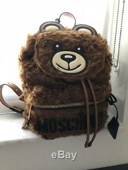 AW18 Moschino Couture Jeremy Scott Teddy Bear Ready 2 Bear Backpack NEW