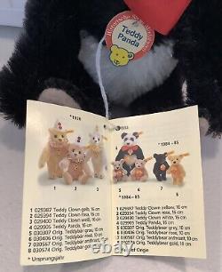 Adorable Steiff 1993-96 Mohair 16cm 7in Historic Teddy Panda Bear 029905