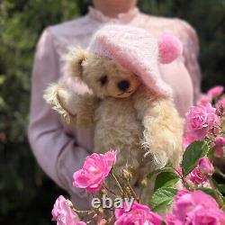 Alicia Baby Bear One of a Kind Beige Mohair Artist Teddy Bear (13.39in.) 34 cm