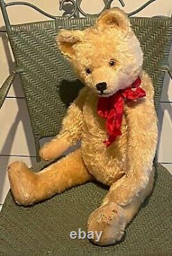 Alter Teddybär Rudolf Haas von 1920 blond 70 cm