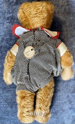Antique 13 Fully Jointed German Mohair Teddy Bear With Glass Eyes