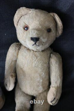 Antique 13 Fully Jointed Mohair Teddy Bear With Glass Eyes WITH SQUEAKER