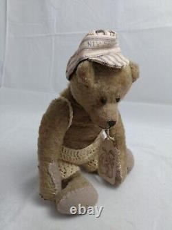 Antique 13 Teddy Bear Early Mohair Glass Eyes Pads Recovered New Jersey Cap