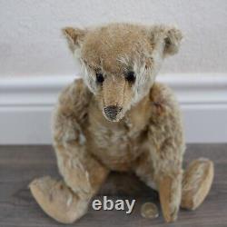 Antique 14 inch Steiff Jointed Teddy Bear Mohair C 1910 Pre War! Germany