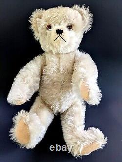 Antique 15 Fully Jointed Mohair Teddy Bear With Glass Eyes German Schuco