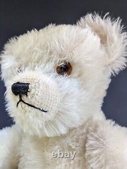 Antique 15 Fully Jointed Mohair Teddy Bear With Glass Eyes German Schuco