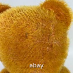 Antique 1900s German Mohair Orange Jointed Humpback Teddy Bear Chiltern/ Steiff