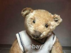Antique 1907 Steiff Teddy Bear 32cm Doll Light Cinnamon Mohair Very Rare