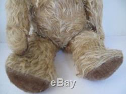Antique 1920s Jointed Mohair Teddy Bear 17 inches Exc