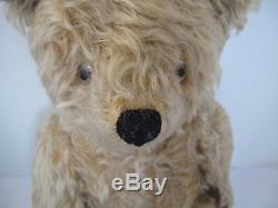 Antique 1920s Jointed Mohair Teddy Bear 17 inches Exc
