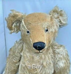 Antique 21 Mohair Glass Eye Jointed Teddy Bear JOPI JACKIE Growler WOW