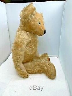 Antique 21 Mohair Glass Eye Jointed Teddy Bear JOPI JACKIE Growler WOW