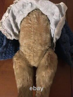 Antique Blonde Mohair Teddy Bear Circa 1910-20 Steiff
