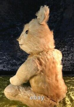 Antique Collectable Australian Lindee Golden Brown Jointed Teddy Bear 20 C1940
