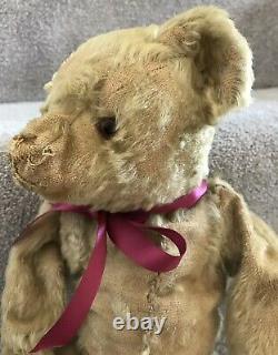 Antique Early Farnell Mohair Jointed Teddy Bear British Well Loved Needs TLC