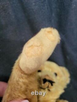 Antique Early Steiff 15 Claw Mohair Teddy Bear 12 1/2