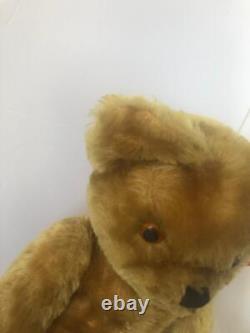 Antique English 1960's Golden Mohair Teddy Bear 17 ting a ling Adorable