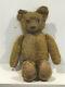 Antique Fully Jointed Mohair Teddy Bear Golden With Celluloid Eyes 16