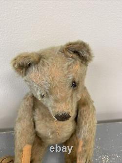 Antique German Steiff 13 Inch Mohair Teddy Bear Jointed Toy No Tag