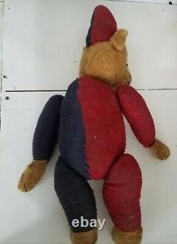 Antique German Strunz Mohair Teddy Bear Clown Jesters Suit Jointed