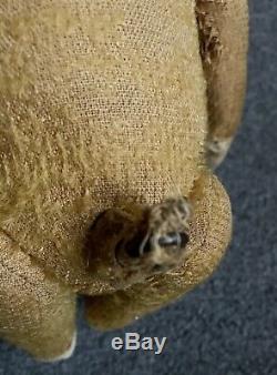 Antique Jointed Mohair SCHUCO YES/NO GERMAN TEDDY BEAR Well Loved Vintage NR