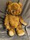 Antique Knickerbocker Teddy Bear Brown Mohair 17 Jointed