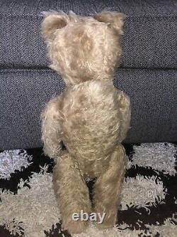 Antique Large Rare 1900s Early German TEDDY BEAR Jointed Body Mohair 17 Schuco