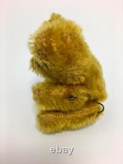 Antique Miniature Steiff Mohair Teddy Bear 3 Wire Jointed All Original Cond