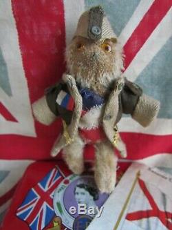 Antique Mohair Farnell Ww1 Soldier Teddy Bear Campbell