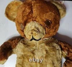 Antique Mohair Gold & Brown Teddy Bear 23 inch