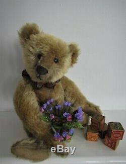 Antique Mohair Steiff Teddy Bear Ff Button