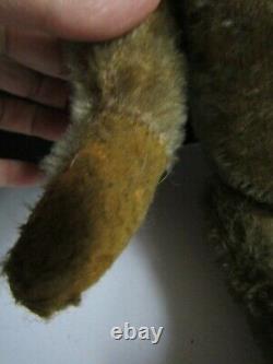 Antique Mohair Teddy Bear Jointed Glass Eyes Hump on Back 14 WONDERFUL BEAR