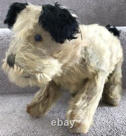 Antique Mohair Terrier Dog Soft Toy Teddy Bear Friend Poss Farnell C. 1940s