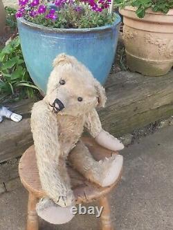 Antique Rare Early Long Limbs Mohair Jointed Teddy Bear Possibly Struntz