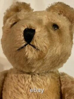 Antique Rare Swiss Felpa Mutzli Musical Teddy Bear