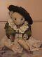 Antique Steiff 12 Mohair Teddy Bear With Antique (french) Dress, Slip & Hat