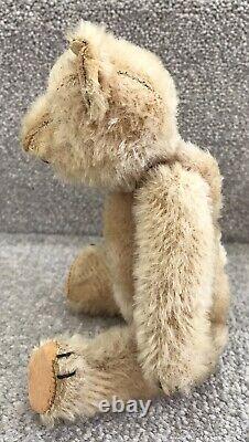 Antique Steiff Or Similar German Blonde Mohair Jointed Teddy Bear With Squeaker 8