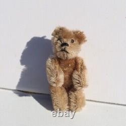 Antique Steiff Schuco Miniature Mohair Teddy Bear Fully Jointed with Glass Eyes