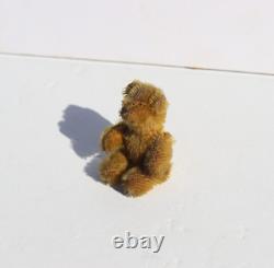 Antique Steiff Schuco Miniature Mohair Teddy Bear Fully Jointed with Glass Eyes