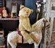 Antique Straw Filled Mohair Teddy Bear 21