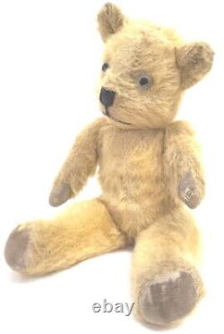 Antique Teddy Bear HENRY from English Museum gold mohair, orig pawpads, jointed