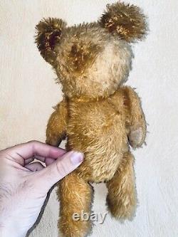 Antique Teddy Bear Mohair Vintage Made in Germany Plush Doll Old German Kids Toy