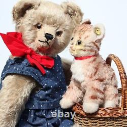 Antique Teddy Bear Schuco Schreyer Yes No Teddy Bear 20 mechanical & Steiff Cat