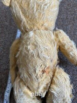 Antique Teddy Bear Swivel Joints 14 Mohair Chiltern 1930s wartime
