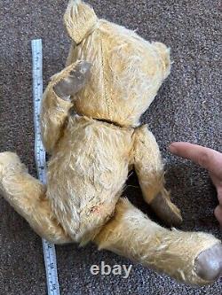Antique Teddy Bear Swivel Joints 14 Mohair Chiltern 1930s wartime