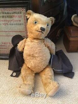 Antique Toy Mohair Teddy Bear-chiltern Circa 1920-30