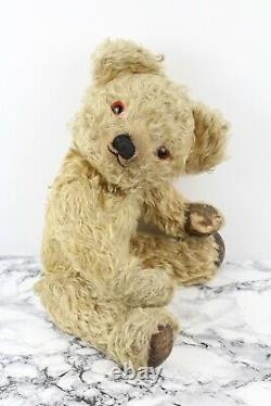 Antique/Vintage CHAD VALLEY Curly 1950s Mohair Old Teddy Bear Collectors