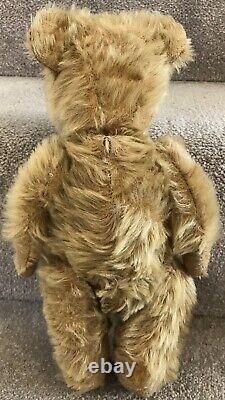 Antique Vintage Chiltern Blonde Mohair Jointed Teddy Bear British 1950s