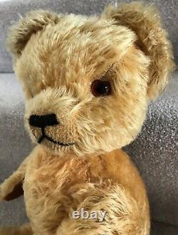 Antique Vintage Golden Mohair Irish Teddy Bear 19 C. 1950s