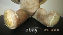 Antique/ Vintage Jointed Hump Back Mohair Teddy Bear 16 1930s/ 40s